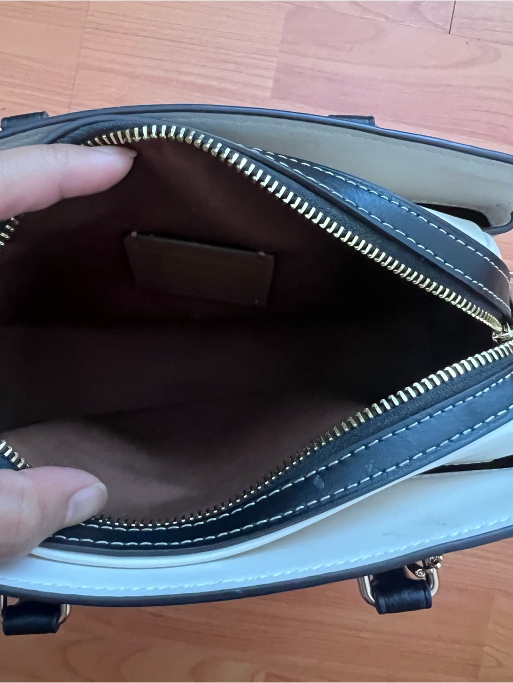 Coach Mini Darcie Caryall in Colorblock Signature Canvas - Picture 7 of 13